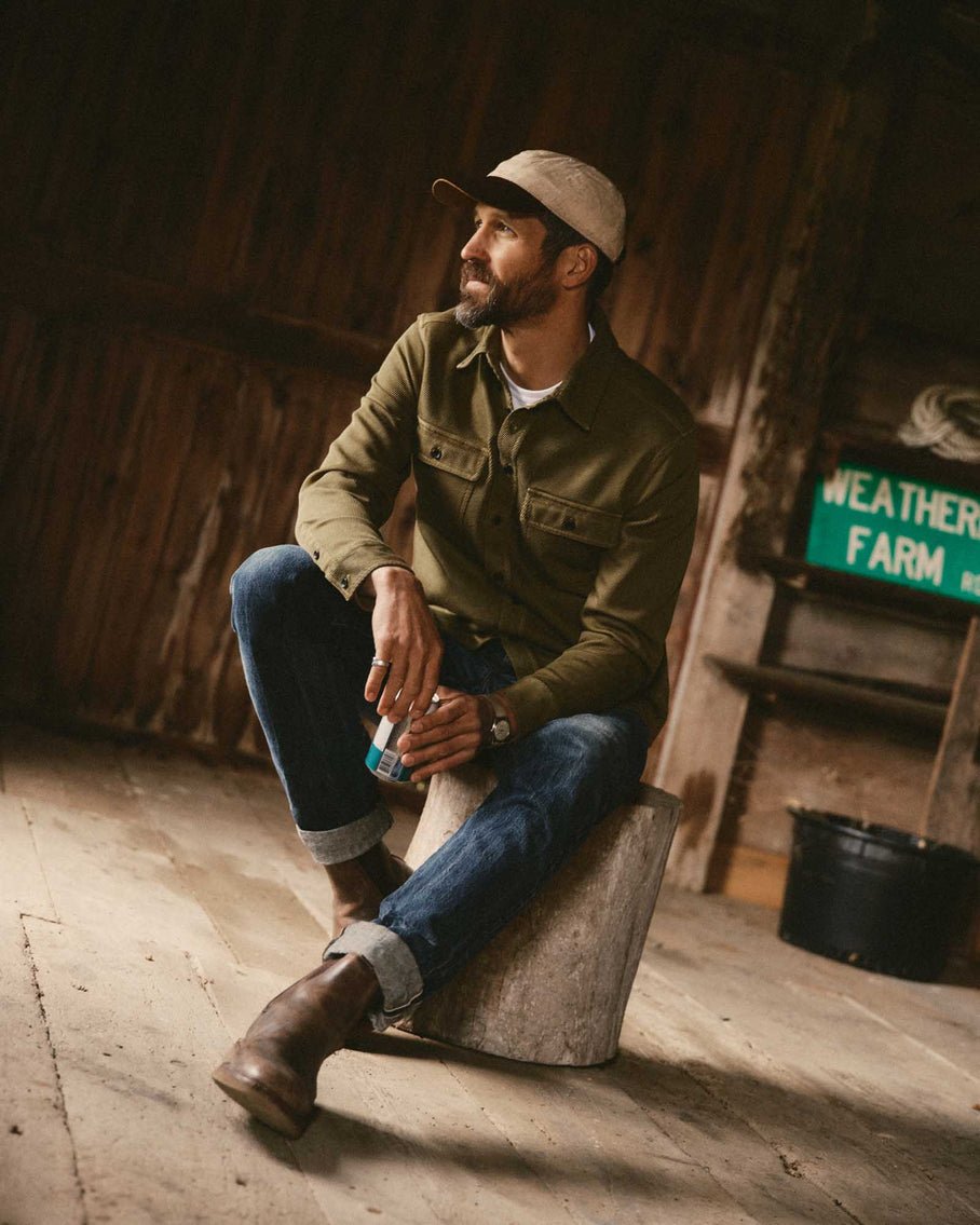 The Ledge Shirt in Bay Leaf Twill - MST GoodsTaylor Stitch