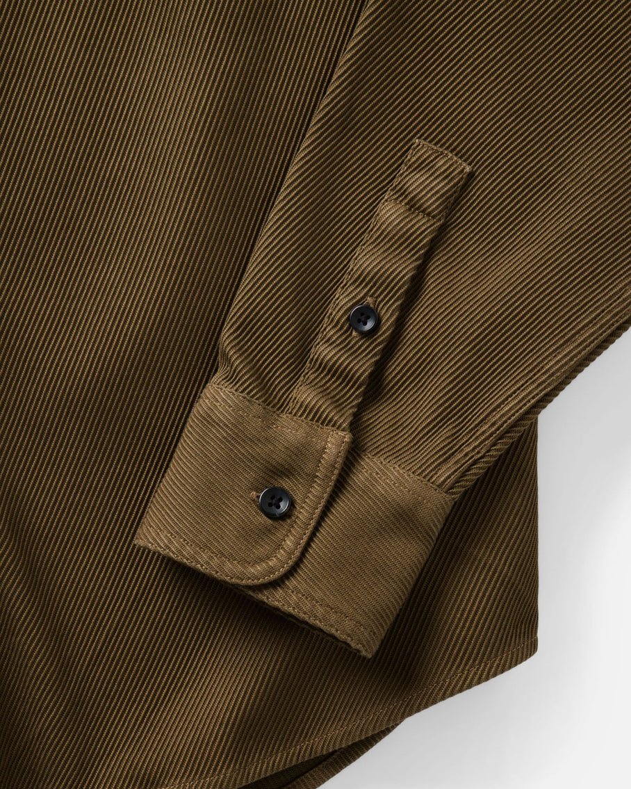 The Ledge Shirt in Bay Leaf Twill - MST GoodsTaylor Stitch