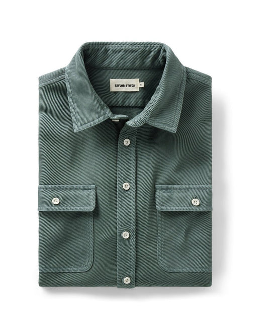 The Ledge Shirt in Deep Sea Twill - MST GoodsTaylor Stitch
