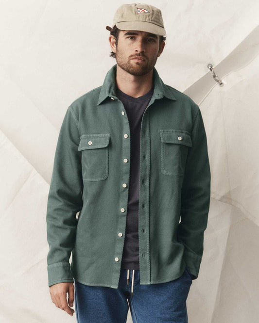 The Ledge Shirt in Deep Sea Twill - MST GoodsTaylor Stitch