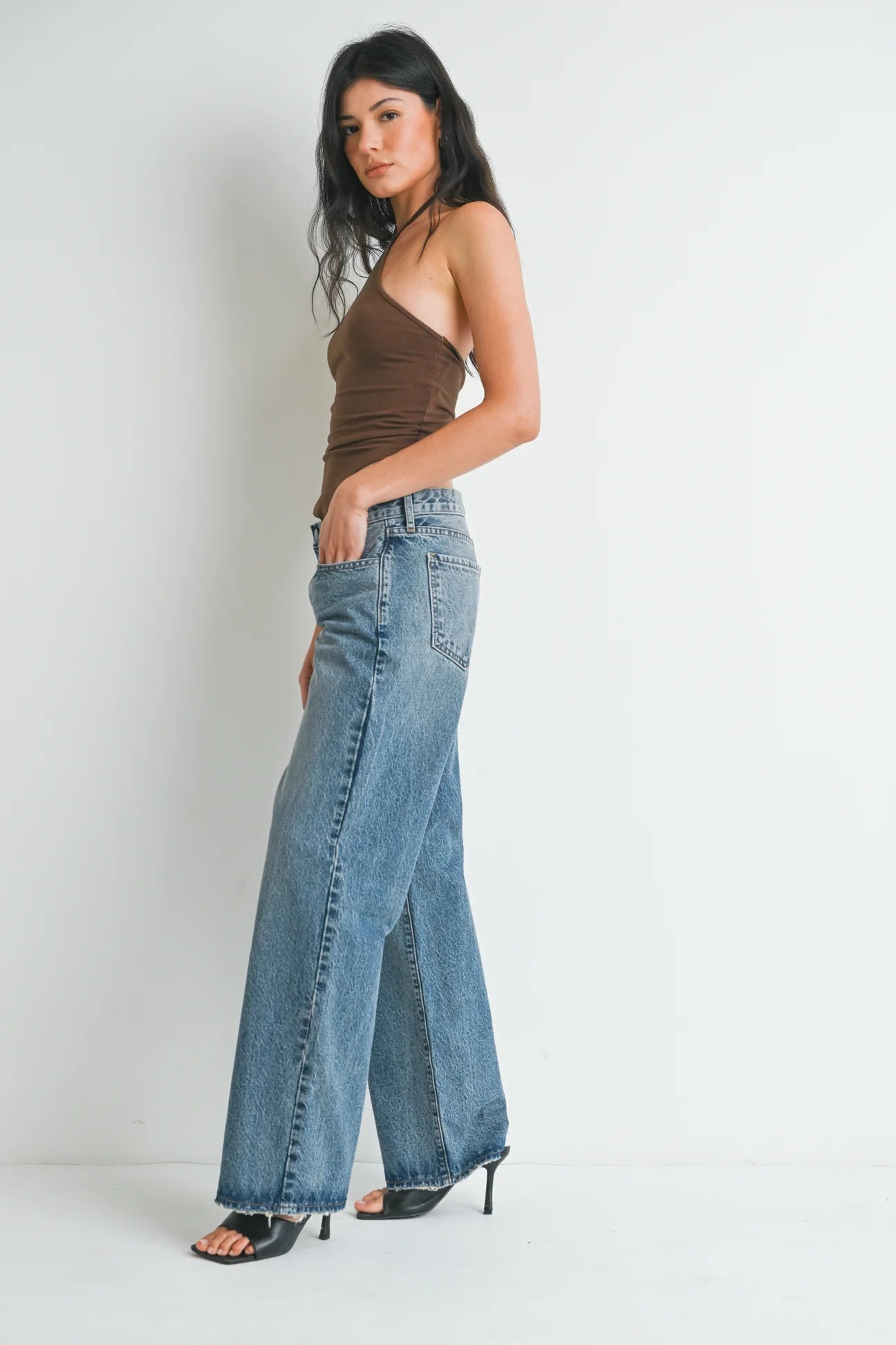 The Low Rise Baggy Slouch Jean - MST GoodsJust Black Denim