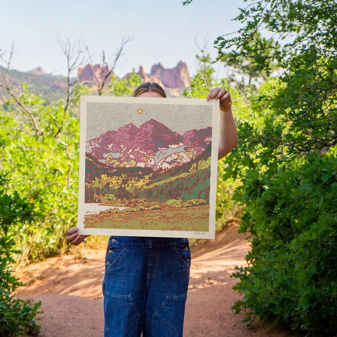 The Maroon Bells Art Print - MST GoodsArt PrintCaroline Clark