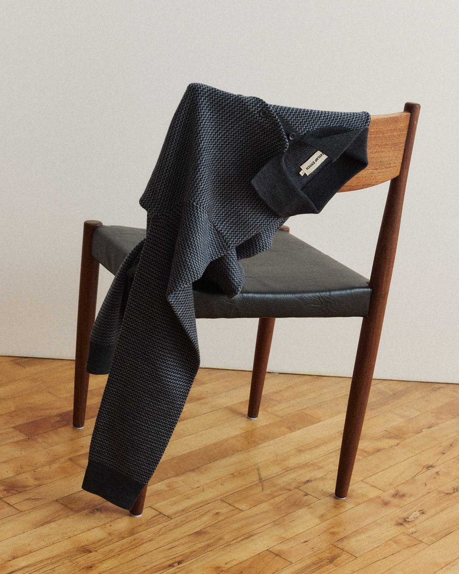 The Newton Sweater Polo in Navy Birdseye Merino - MST GoodsSweaterTaylor Stitch