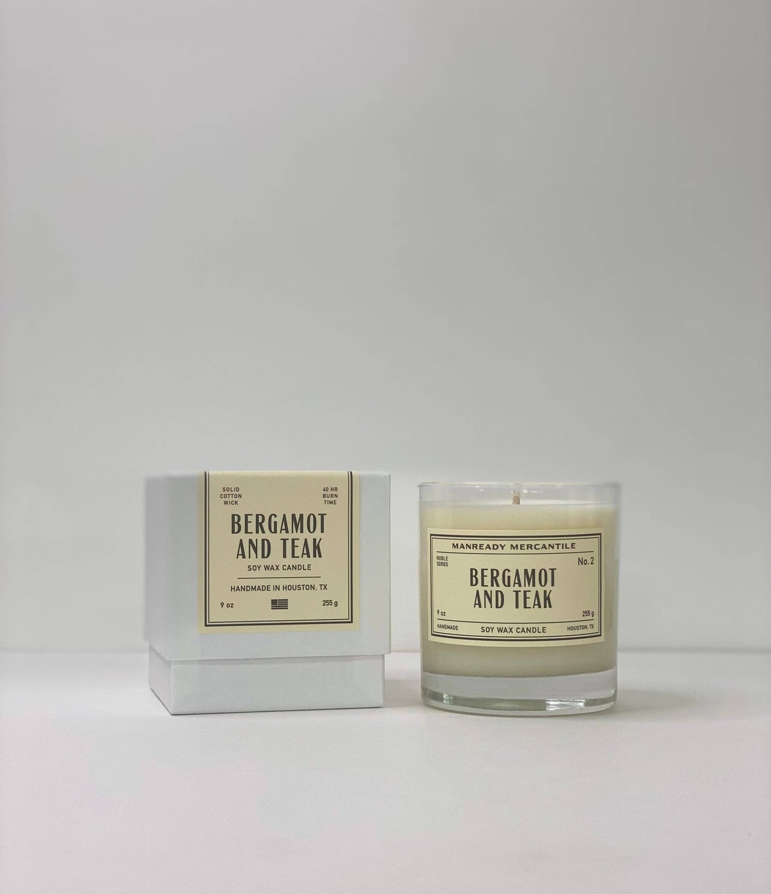 THE NOBLE SERIES SOY CANDLE | BERGAMOT AND TEAK - MST GoodsCandlesManready Mercantile