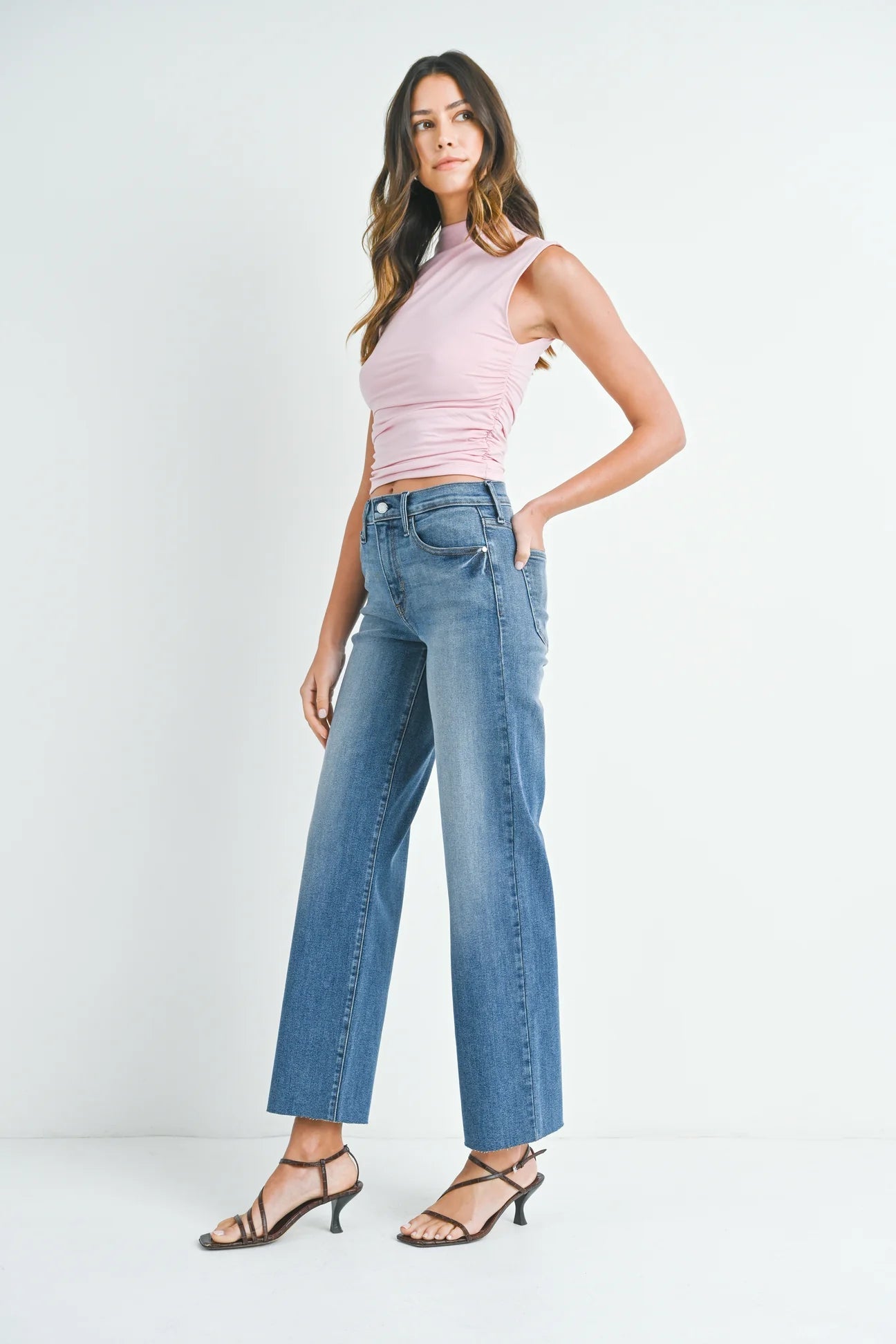 The Slim Palazzo Jean - MST GoodsJust Black Denim