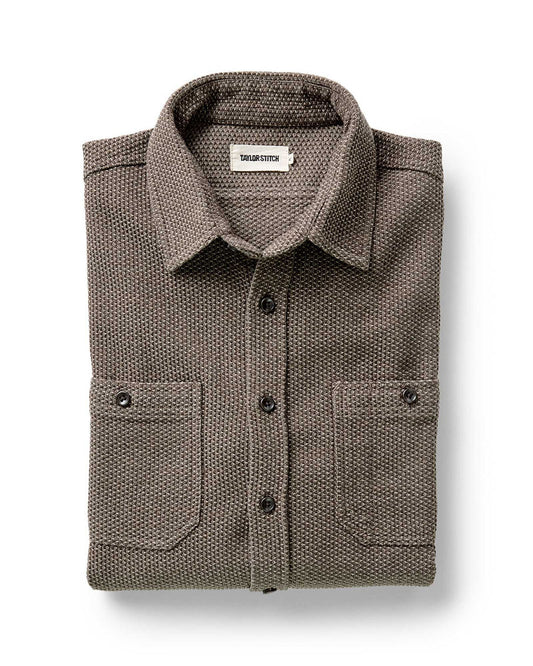 The Utility Shirt in Mulch Sashiko - MST GoodsButton up shirtTaylor Stitch
