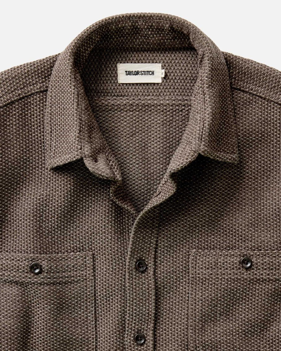 The Utility Shirt in Mulch Sashiko - MST GoodsButton up shirtTaylor Stitch