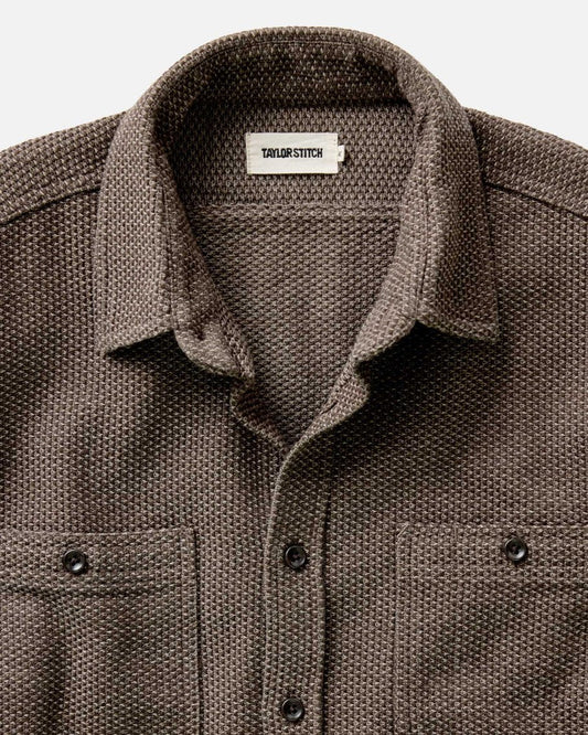 The Utility Shirt in Mulch Sashiko - MST GoodsButton up shirtTaylor Stitch