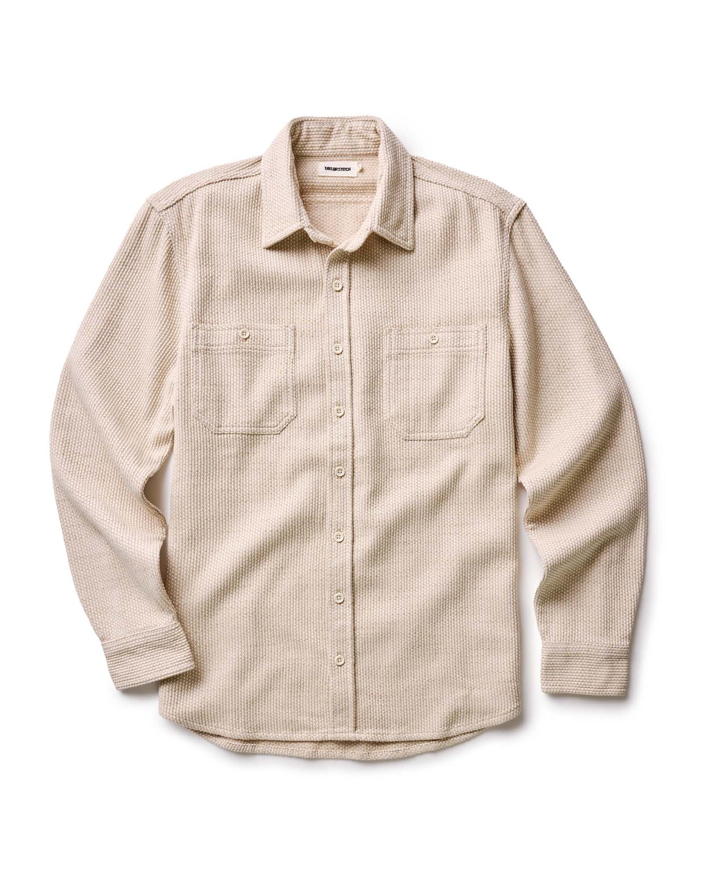 The Utility Shirt in Natural Sashiko - MST GoodsTaylor Stitch
