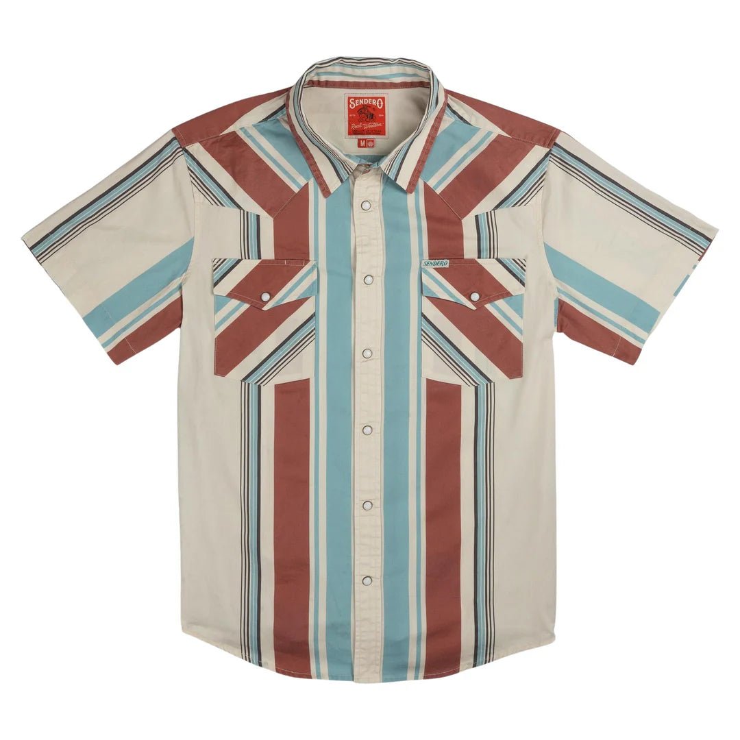 The Wyatt Pearl Snap Short Sleeve Serape Shirt - MST GoodsSendero Provisions Company