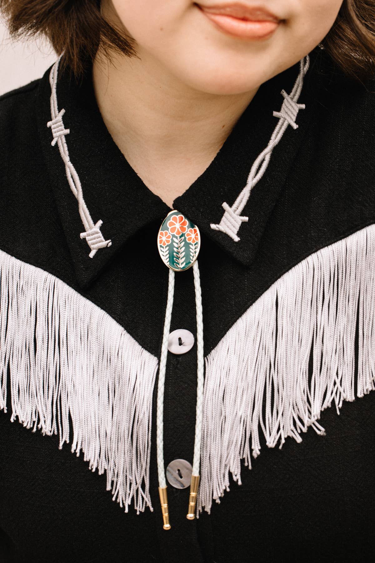 Three Flower Bolo Tie - MST GoodsTiny Deer Studio