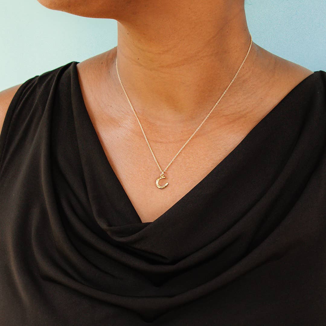 Tiny Gold Horseshoe Necklace - MST GoodsOrnamental Things