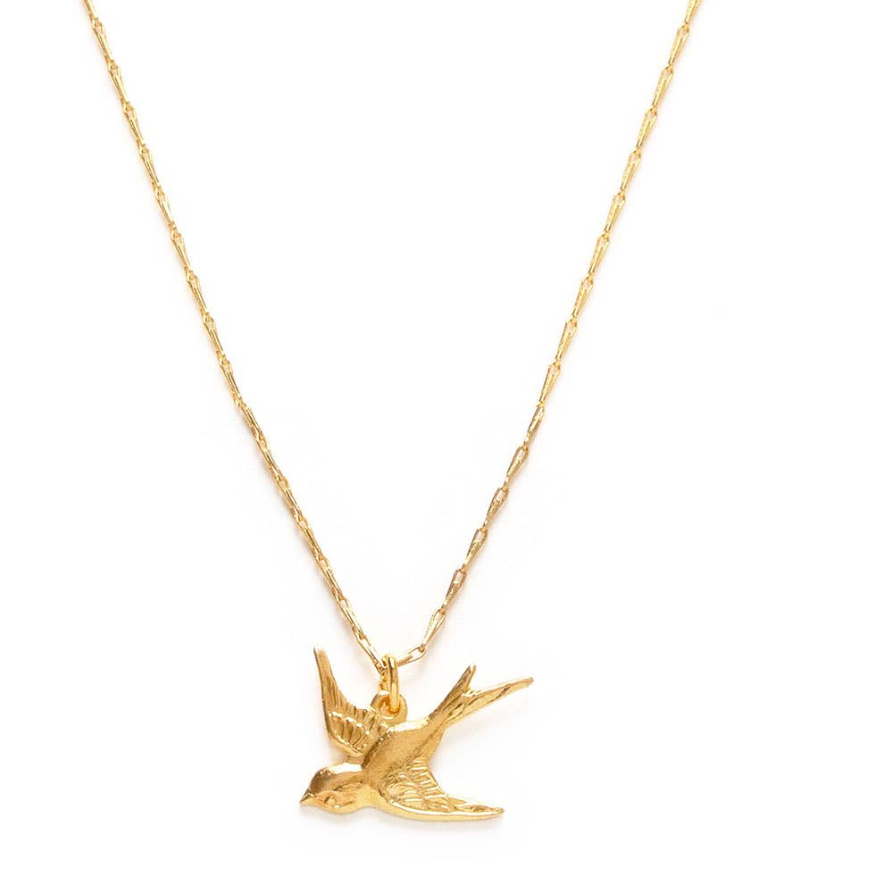 Tiny Swallow Bird Necklace - MST GoodsAmano Studio