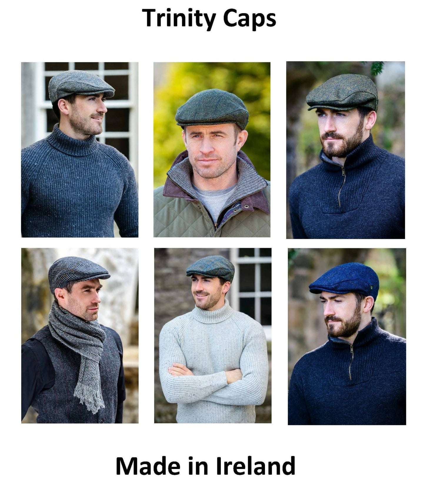 Trinity Tweed Flat Caps - Made in Ireland - MST GoodsHatsBronte Moon