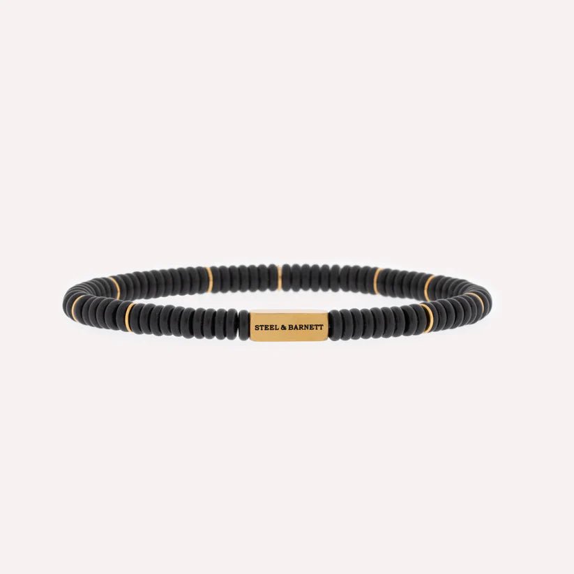Two Tone Disc Gemstone Bracelet - MST GoodsBraceletsSteel & Barnett