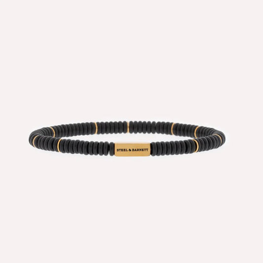 Two Tone Disc Gemstone Bracelet - MST GoodsBraceletsSteel & Barnett