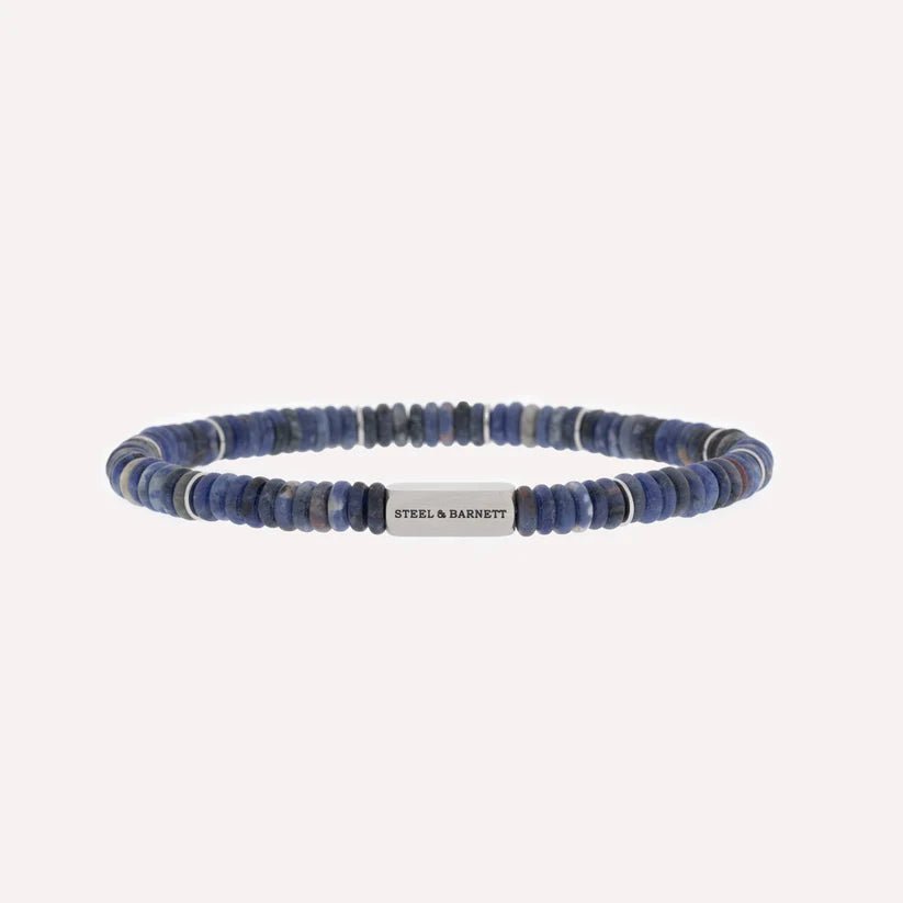 Two Tone Disc Gemstone Bracelet - MST GoodsBraceletsSteel & Barnett