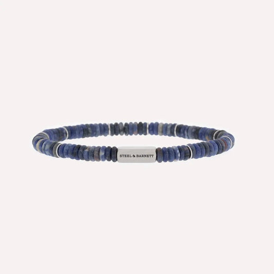 Two Tone Disc Gemstone Bracelet - MST GoodsBraceletsSteel & Barnett