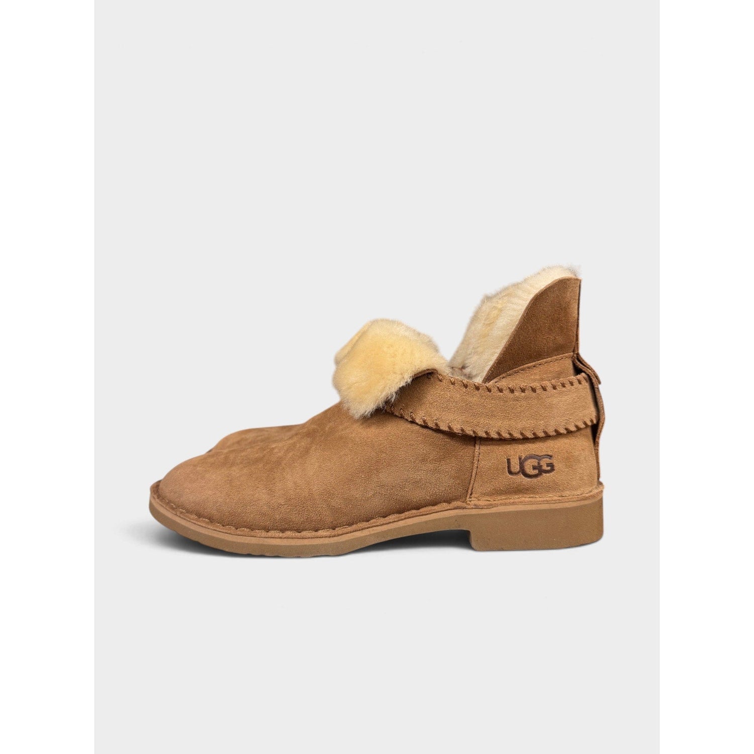 UGG McKay Chelsea Boot Sheepskin Women's 8.5 Brown Tank Chestnut - MST GoodsVintage