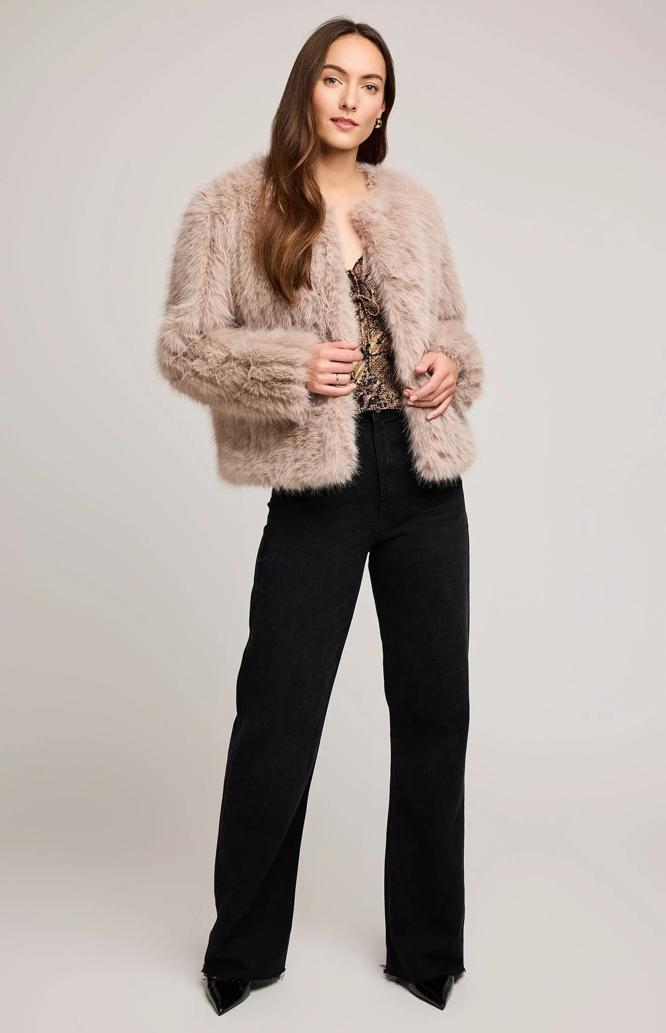 Uma Faux Fur Jacket - MST GoodsGentle Fawn
