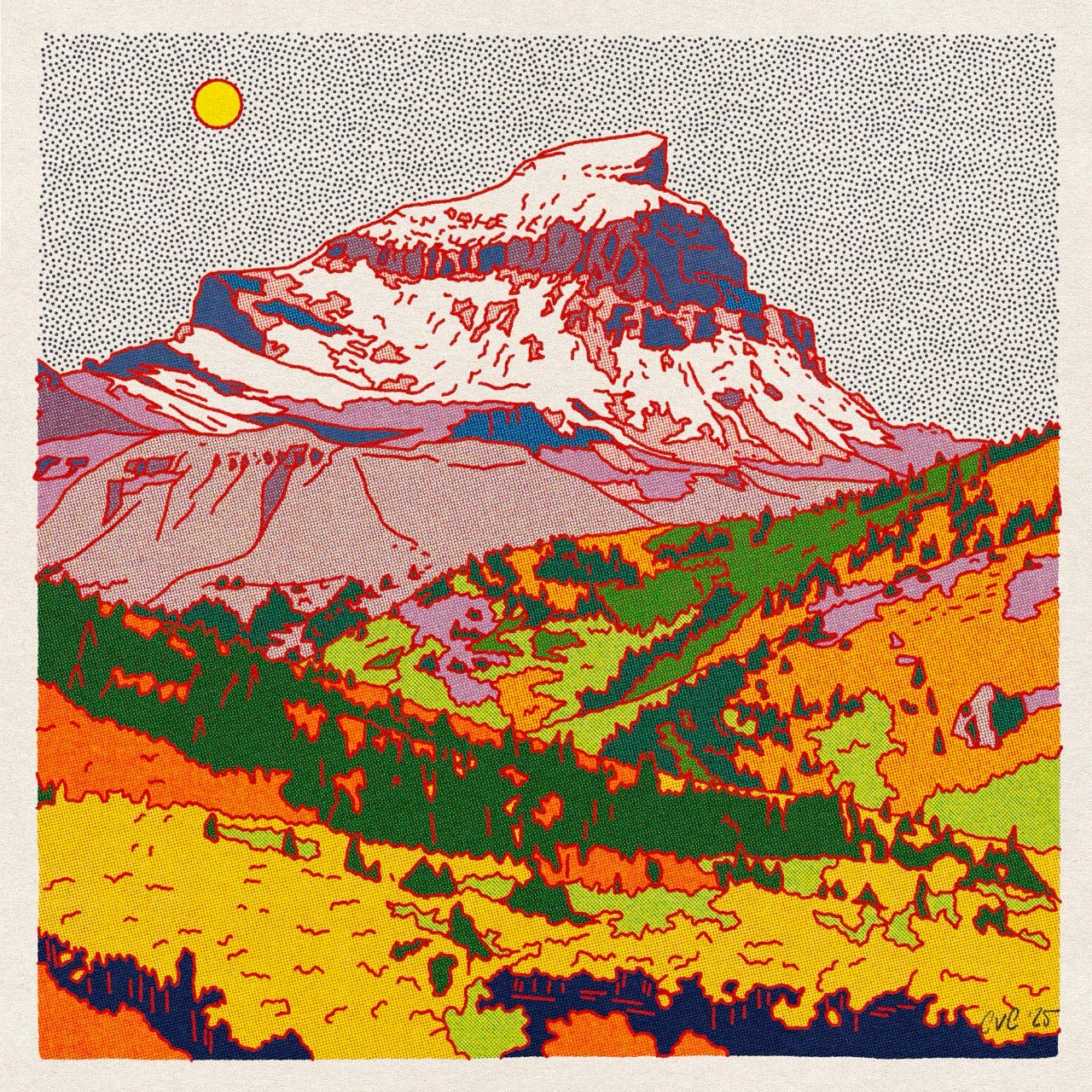 Uncompahgre Peak Art Print - MST GoodsCaroline Clark