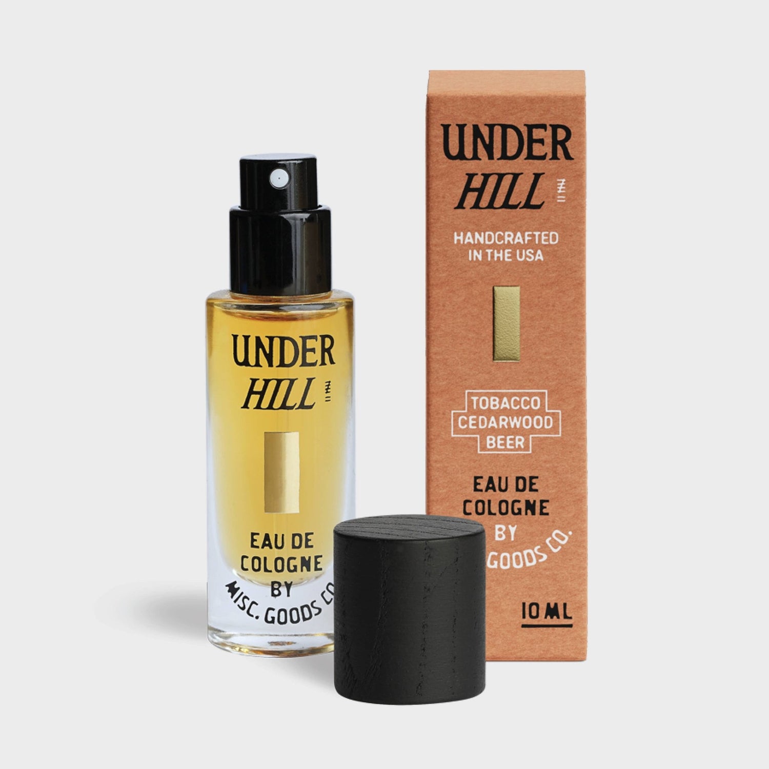 Underhill Eau De Cologne 10ml | Unisex | Smoke & Leather - MST GoodsMisc Goods Co.