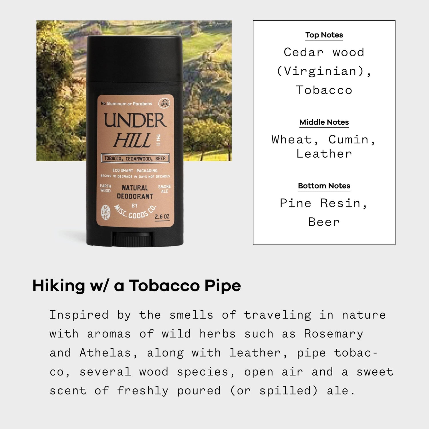 Underhill Natural Deodorant | No Aluminum or Parabens - MST GoodsMisc Goods Co.