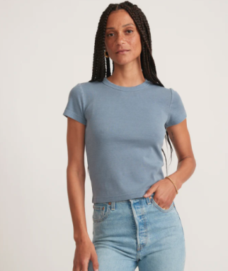 Lexi Rib Sun-In Crew Tee