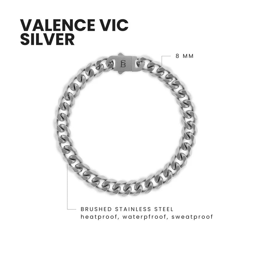 Valence Vic 8mm Chain Bracelet - MST GoodsBraceletsSteel & Barnett