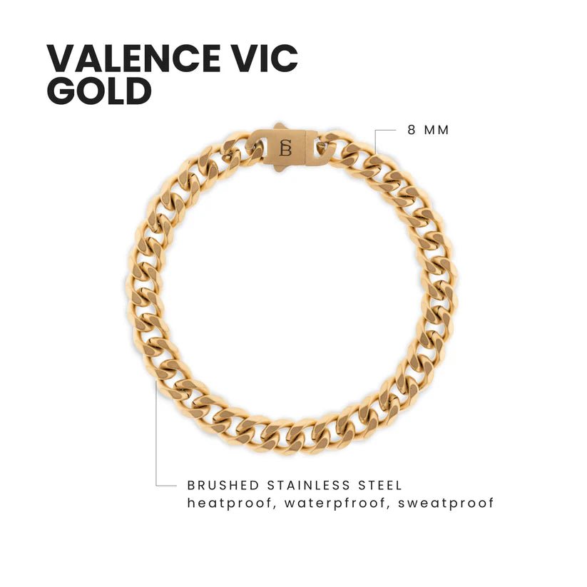 Valence Vic 8mm Chain Bracelet - MST GoodsBraceletsSteel & Barnett