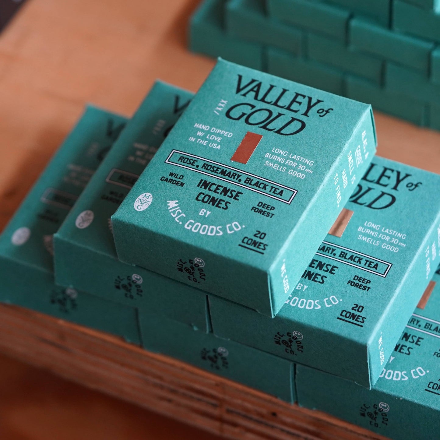 Valley of Gold Incense Cones | Handmade | Rose & Earth - MST GoodsMisc Goods Co.