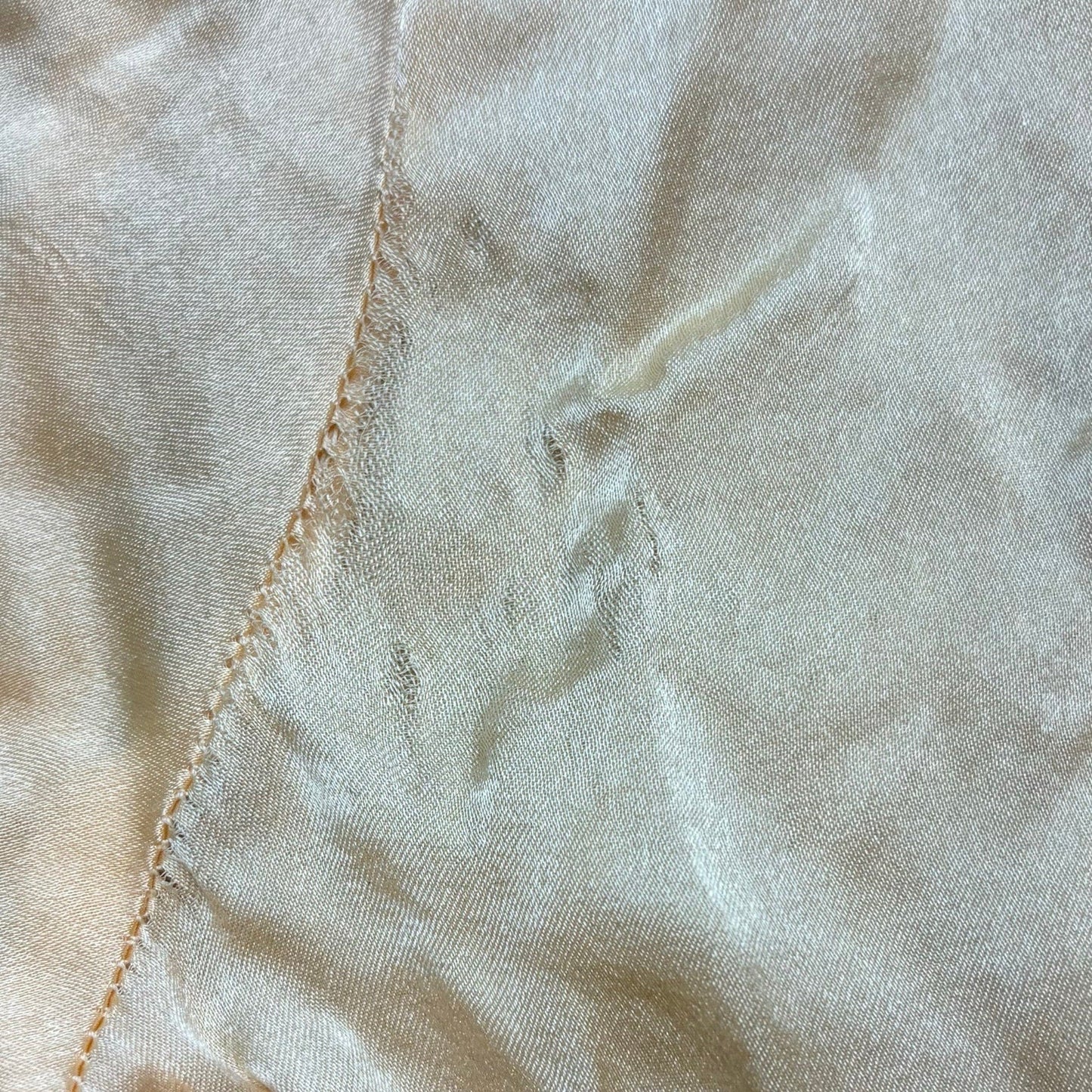 Vintage 1930s Silk Satin Blouse XS S Puff Sleeve Bow Neck Pearl Buttons Coquette - MST GoodsHandmade