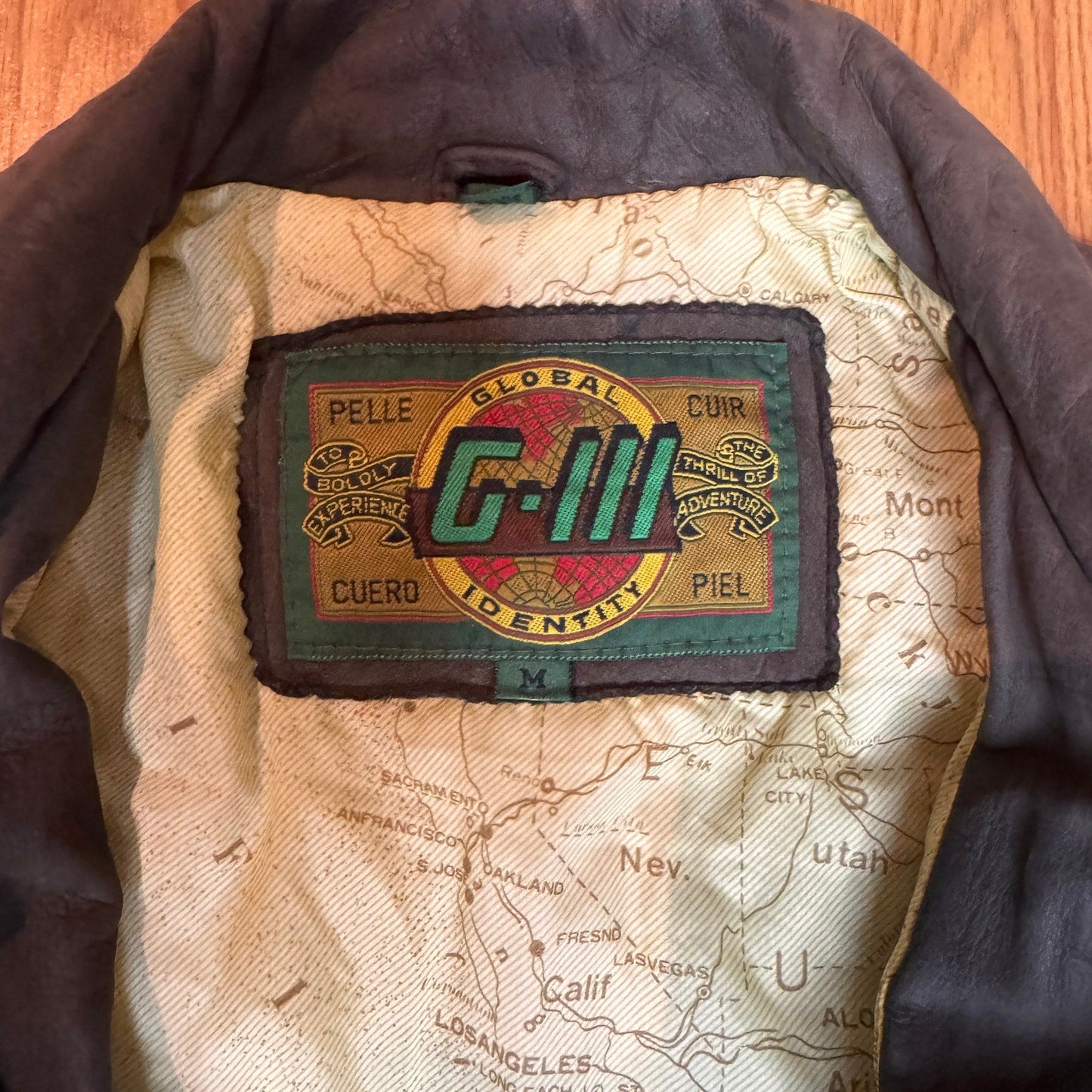Vintage 1980s GIII Leather Bomber Flight Jacket A2 Nubuck Men's Large Brown - MST GoodsVintage