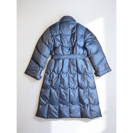 Vintage 1980s Skitiques Down Iridescent Puffer Jacket Long Blue Gray Women's M - MST GoodsSkitiques