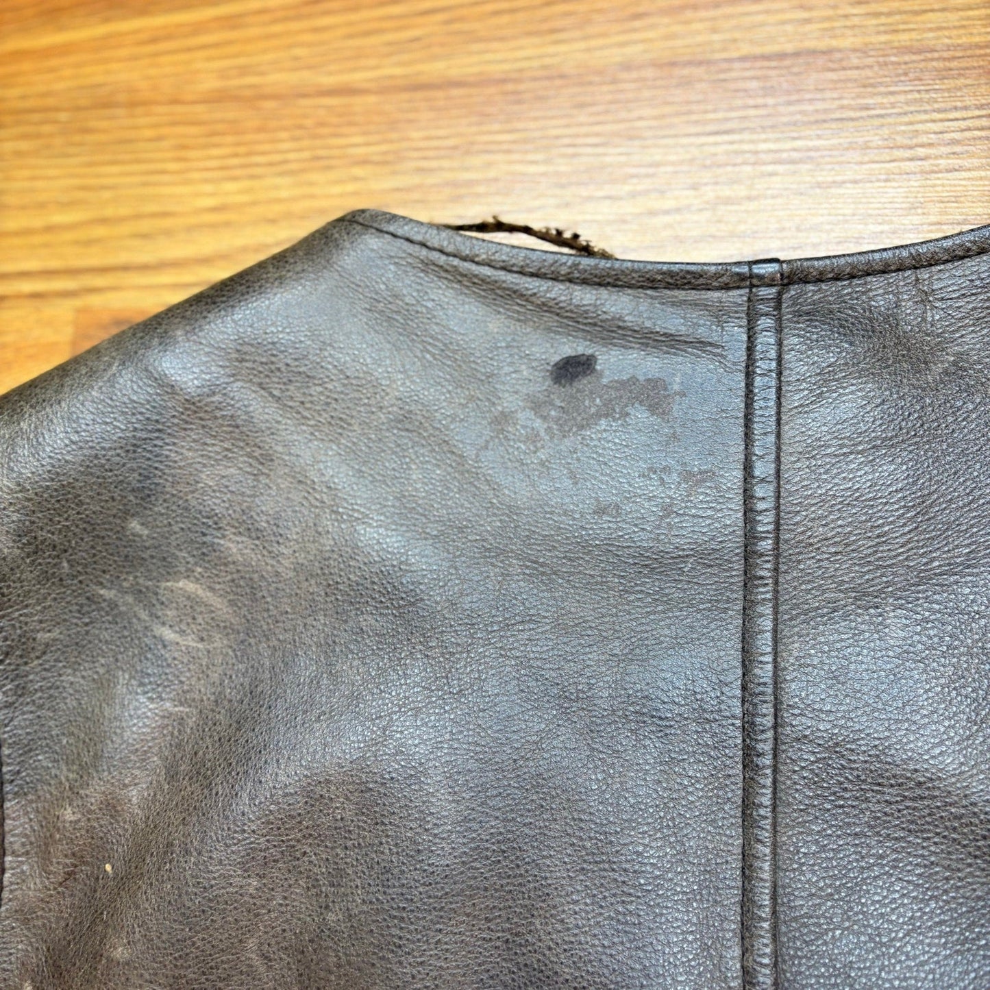 Vintage 1990s Banana Republic Leather Vest Brown Mens XL Western Biker USA - MST GoodsVintage