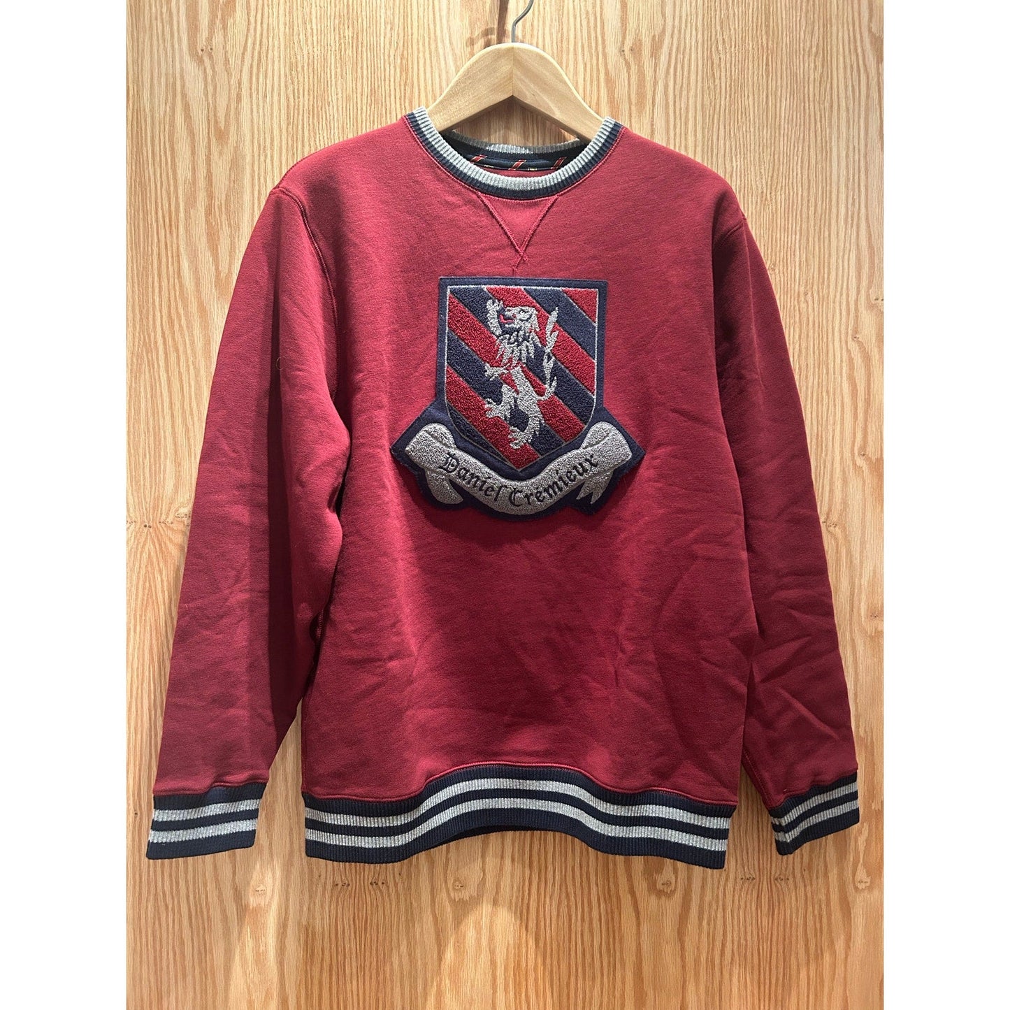 Vintage 1990s Cremieux Red Sweatshirt Mens Large Crewneck Embroidered Shield - MST GoodsCremieux