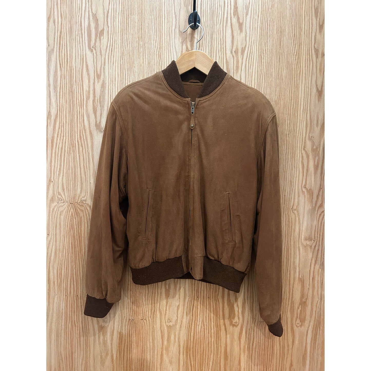 Vintage 1990s Golden Bear Brown Suede Bomber Men's Medium Excellent - MST GoodsGolden Bear
