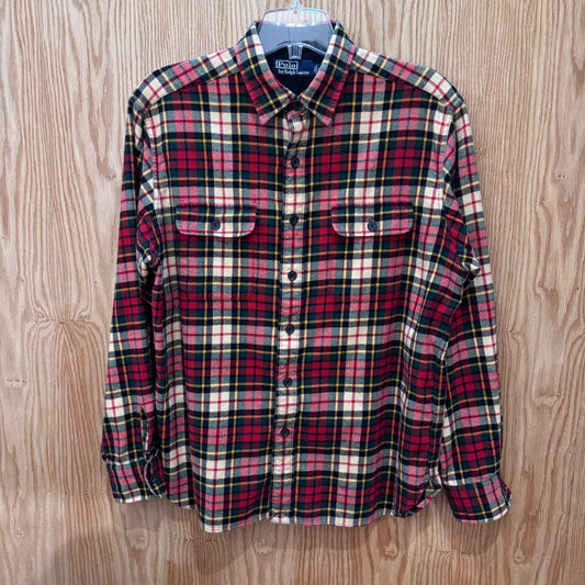 Vintage 1990s Polo by Ralph Lauren Flannel Cotton Soft Heavy L - MST GoodsRalph Lauren