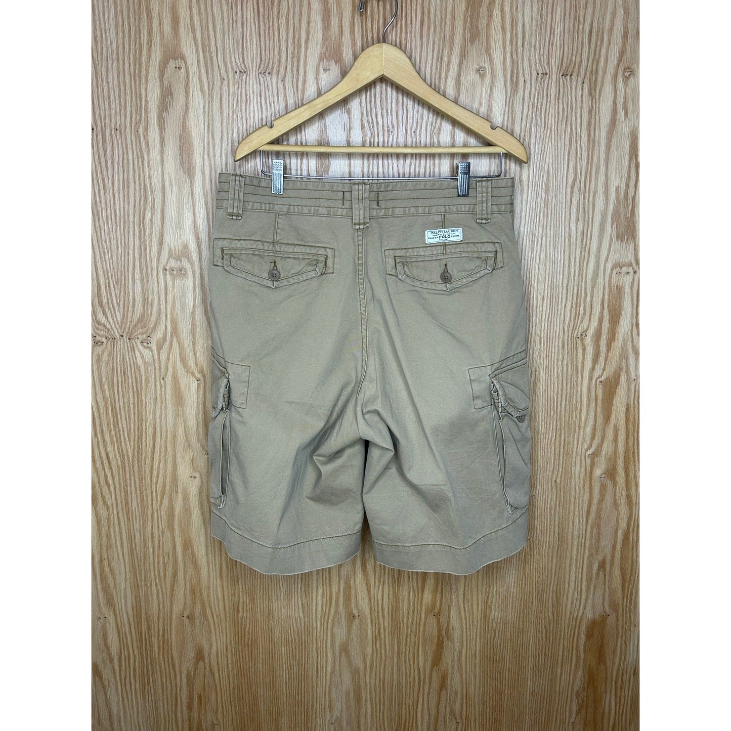 Vintage 1990s Polo Ralph Lauren Khaki Shorts 33 - MST GoodsPolo Ralph Lauren
