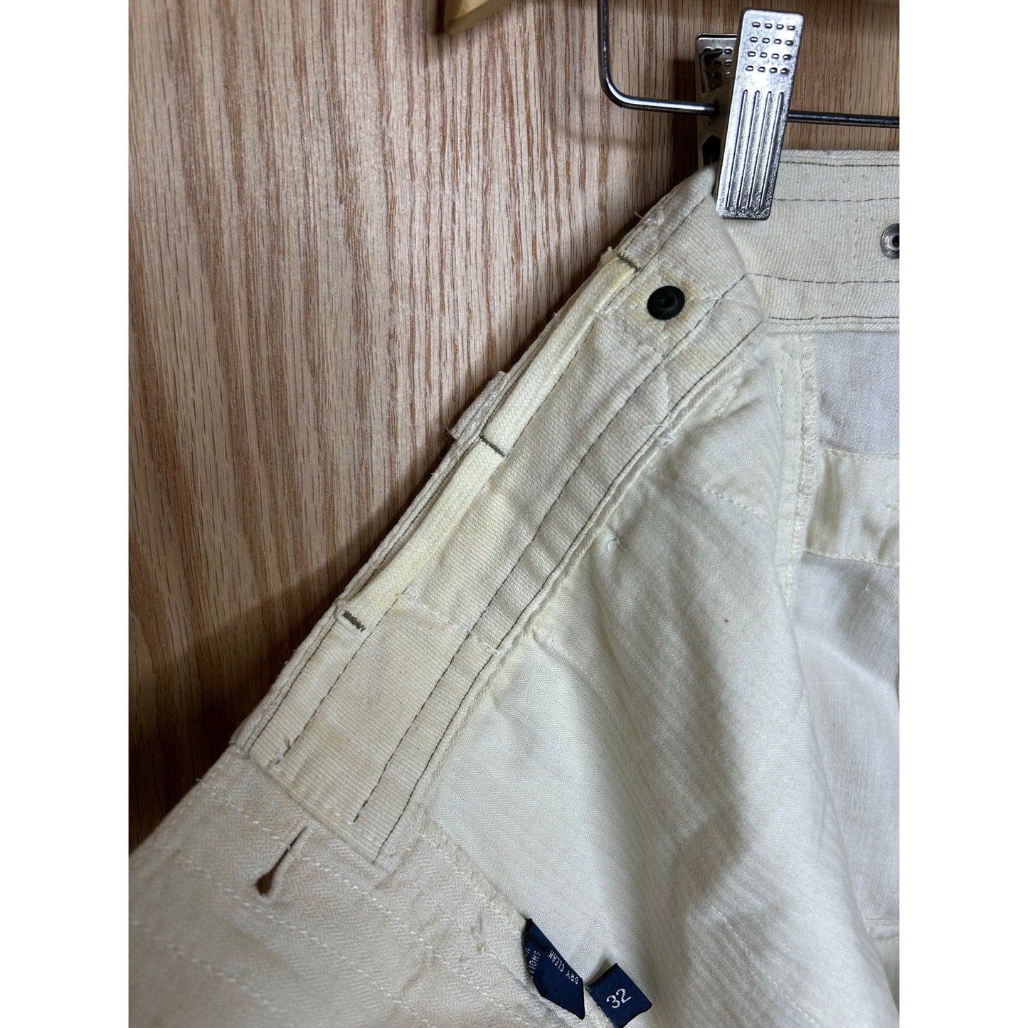 Vintage 1990s Polo Ralph Lauren White Linen Cargo Safari Style Shorts - MST GoodsPolo Ralph Lauren