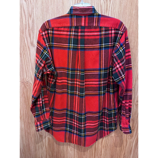 Vintage 1990s Ralph Lauren Flannel Cotton Soft Heavy M Plaid Red Men's - MST GoodsRalph Lauren