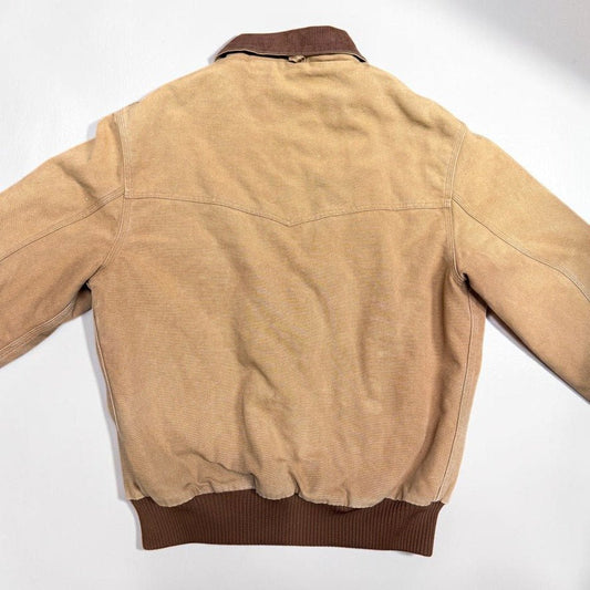 Vintage 1990s Santa Fe Jacket Workwear Western Men's XL Tan Duck Canvas - MST GoodsCarhartt