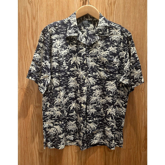 Vintage 90s Polo Ralph Lauren Tropical Hawaiian Men's Caldwell Rayon Palm Tree L - MST GoodsPolo by Ralph Lauren