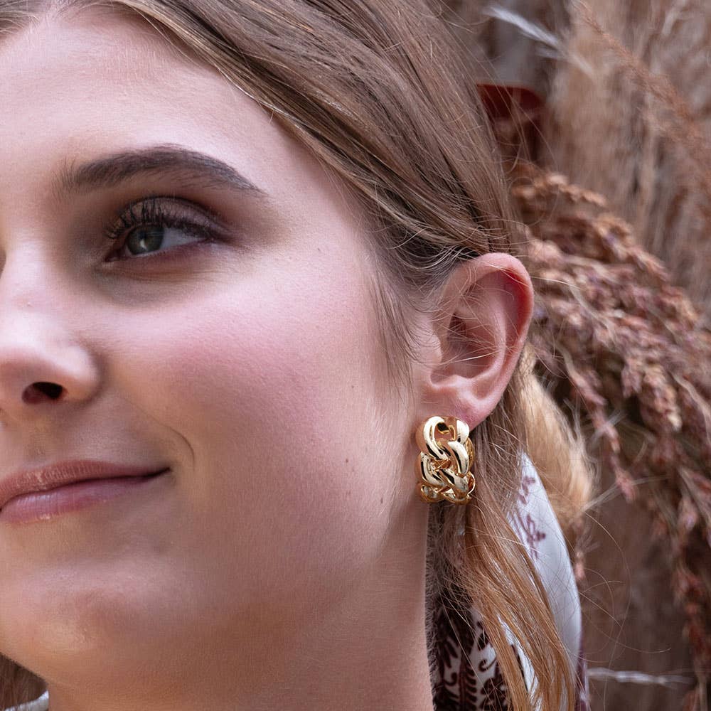 Vintage Chain Link Hoops - MST GoodsAmano Studio