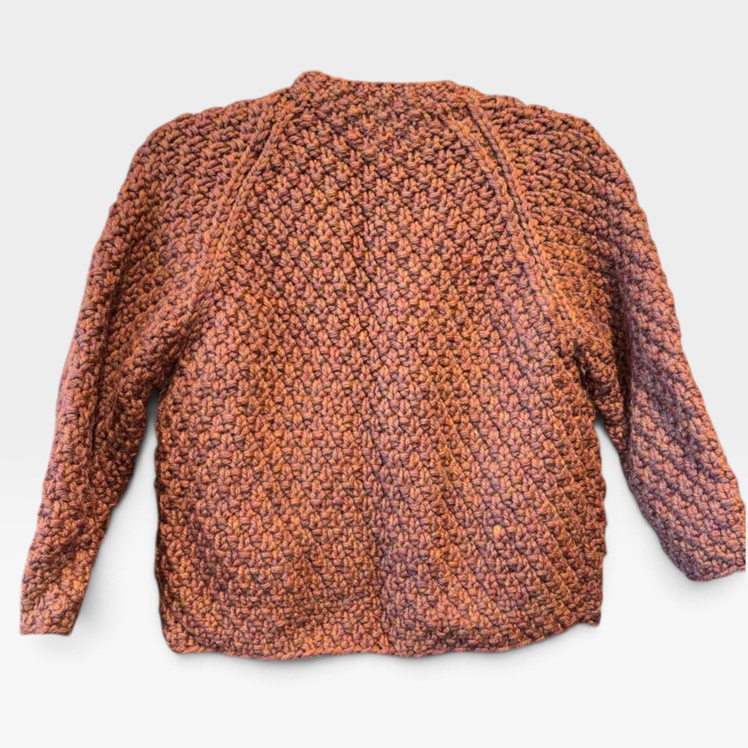 Vintage Chunky Wool Sweater Wood Buttons - MST GoodsVintage