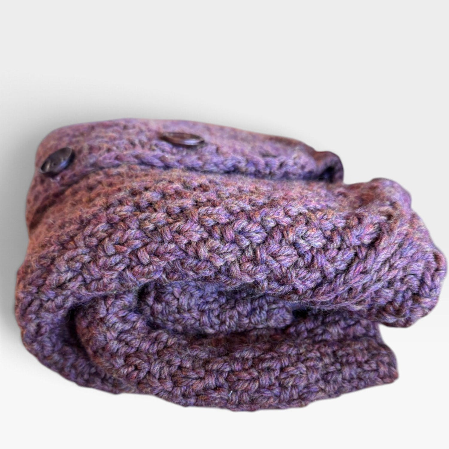 Vintage Chunky Wool Sweater Wood Buttons - MST GoodsVintage