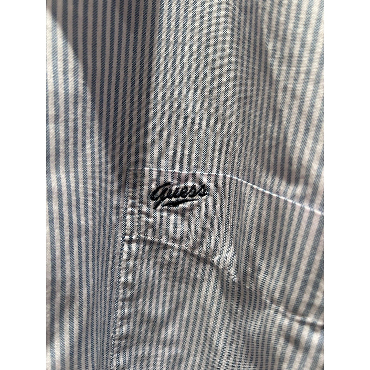 Vintage Guess by George’s Marciano Striped Long Sleeve Shirt Button Down Blue Lg - MST GoodsGUESS by Marciano