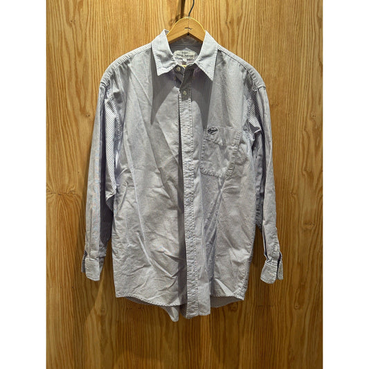 Vintage Guess by George’s Marciano Striped Long Sleeve Shirt Button Down Blue Lg - MST GoodsGUESS by Marciano