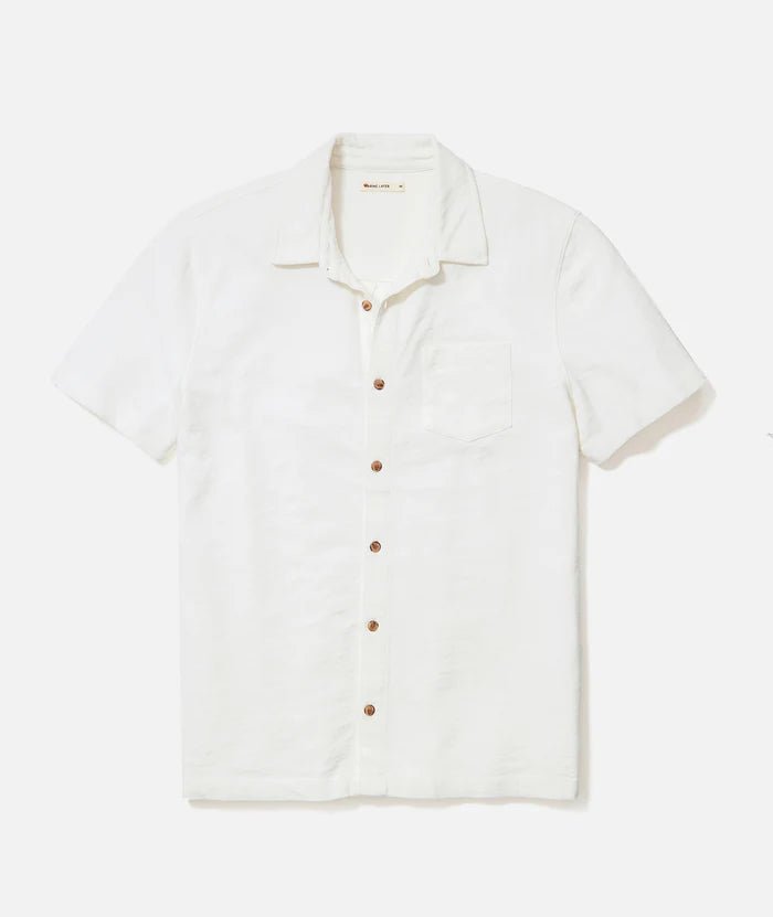 Vintage Heavy Slub Button Down White - MST GoodsMarine Layer