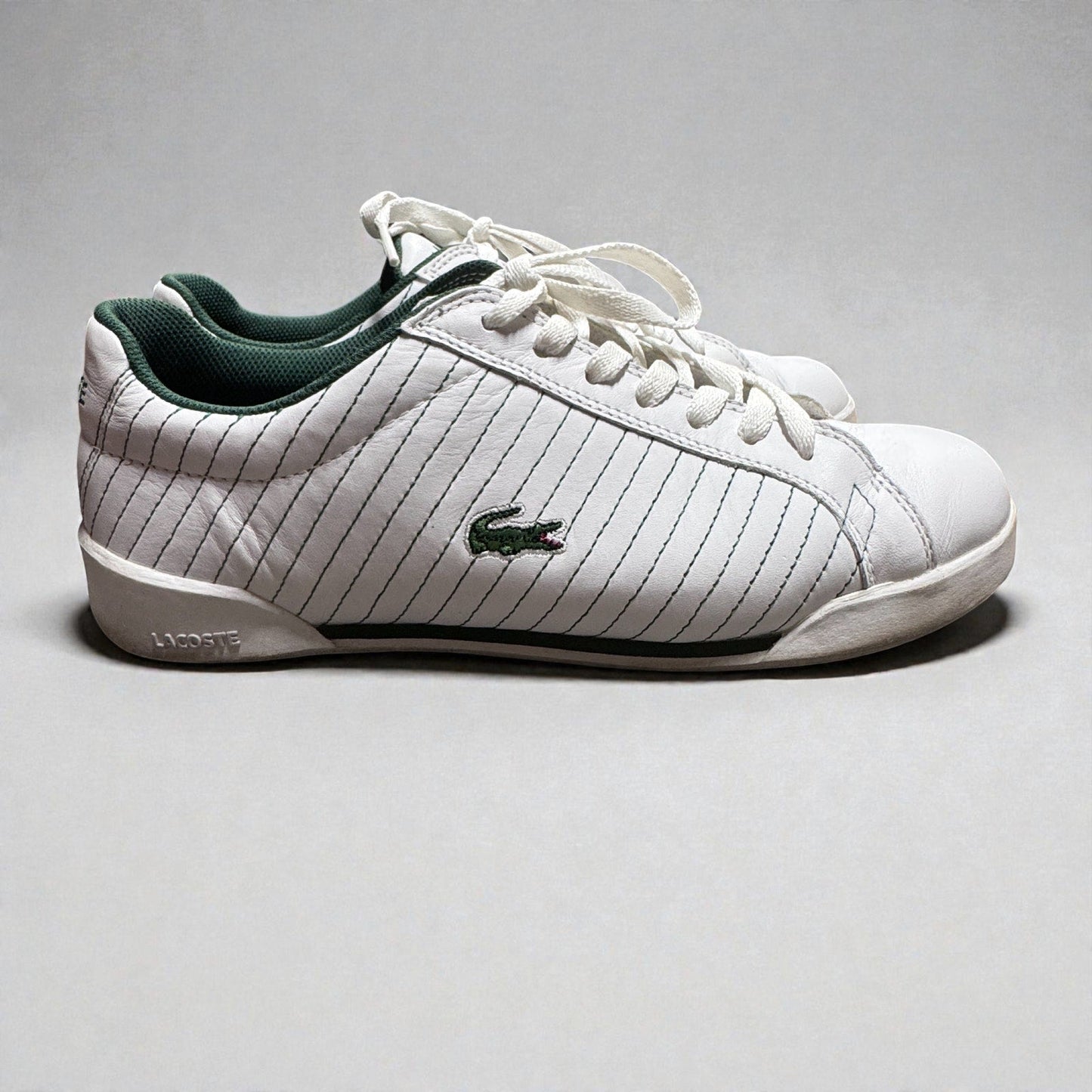 Vintage Lacoste Men’s Tempos Low Sneakers White/Green Men's 8.5 - MST GoodsLacoste